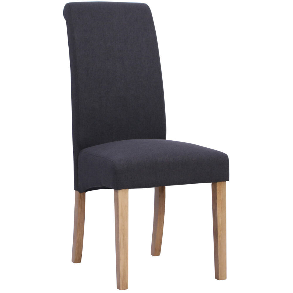 Westbury Dark Grey Fabric Dining Chair