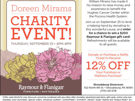 Raymour & Flanigan Hosting Charity Event For My Charity