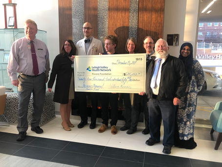 William donates over $25,000 to Hughes Cancer Center