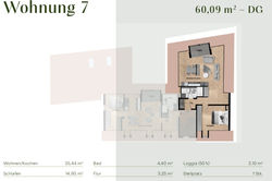 Wohnung 7 - Dachgeschoß rechts
