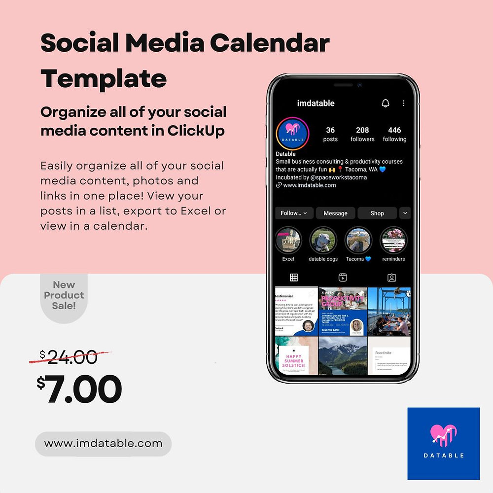 Social Media Marketing Calendar ClickUp Template Social Media Marketing Calendar ClickUp Template