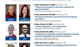 Penn State workshops in research methods in Applied Linguistics