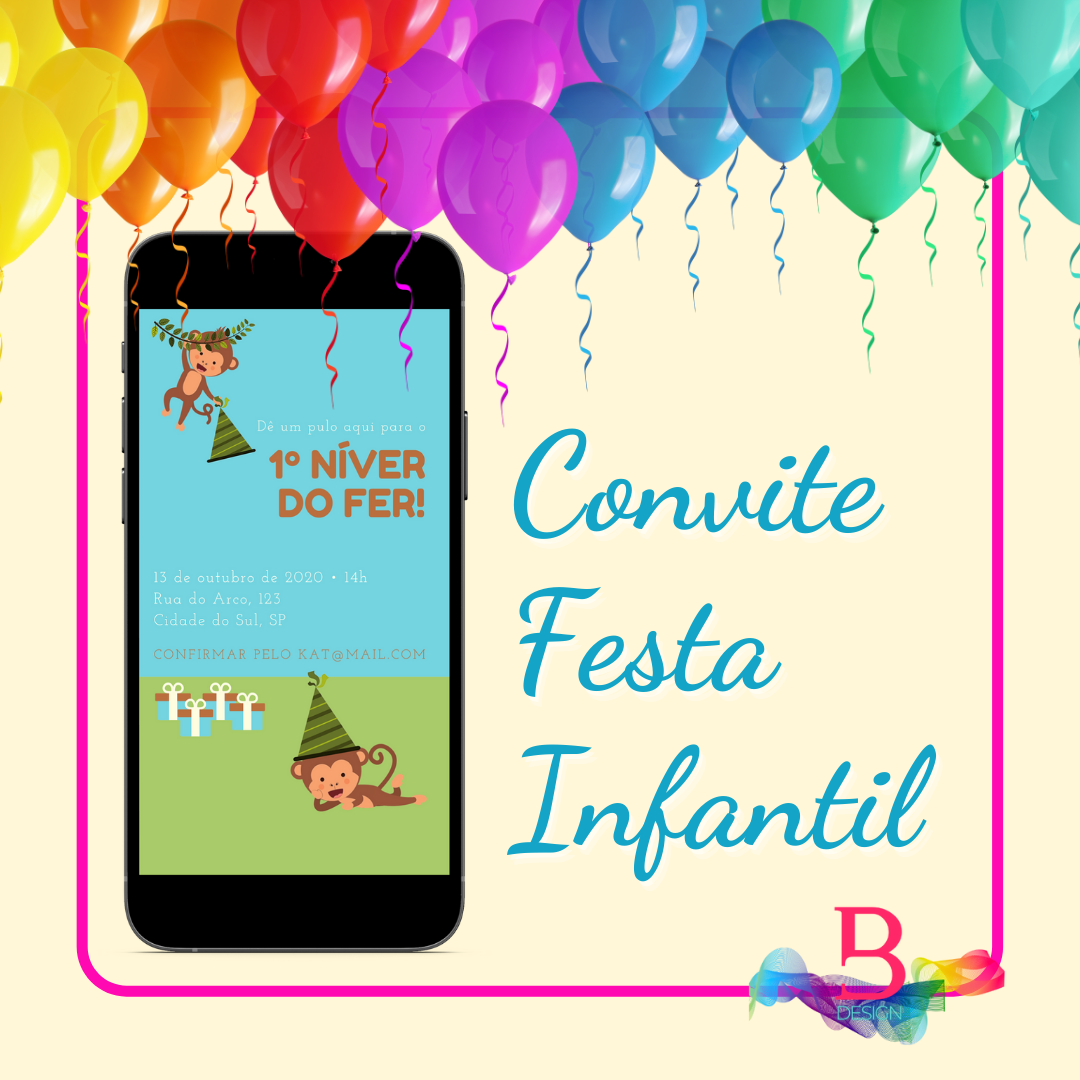 Convite Infantil Personalizado