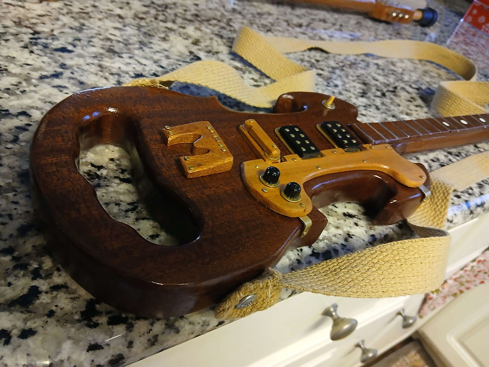 Thumbnail: Tha masters mister max custom guitar walking cane.