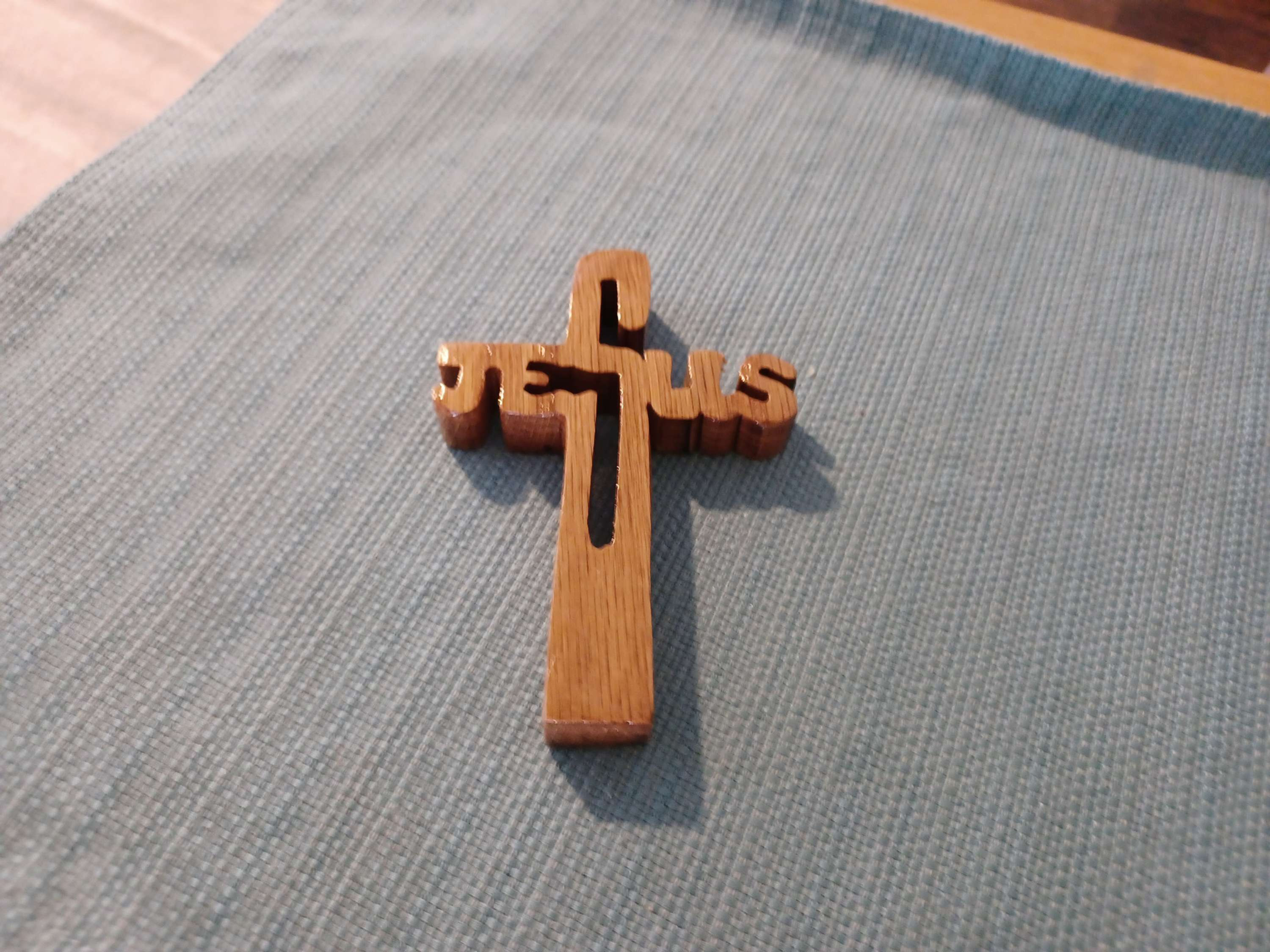 The Hand-held Inspirational Jesus Cross (free shipping  )MADE TO ORDER. 