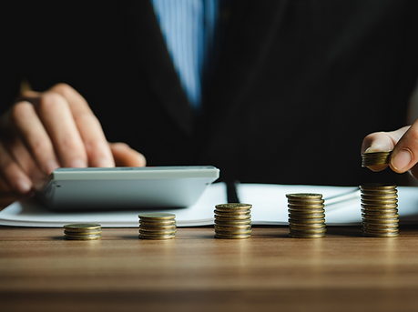 piles of coins gradually getting bigger