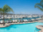 Poolside view over-looking the harbor