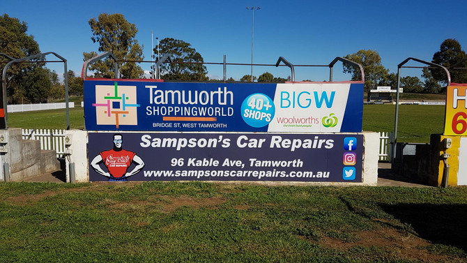 NEW SIGN AT JACK WOOLASTON OVAL