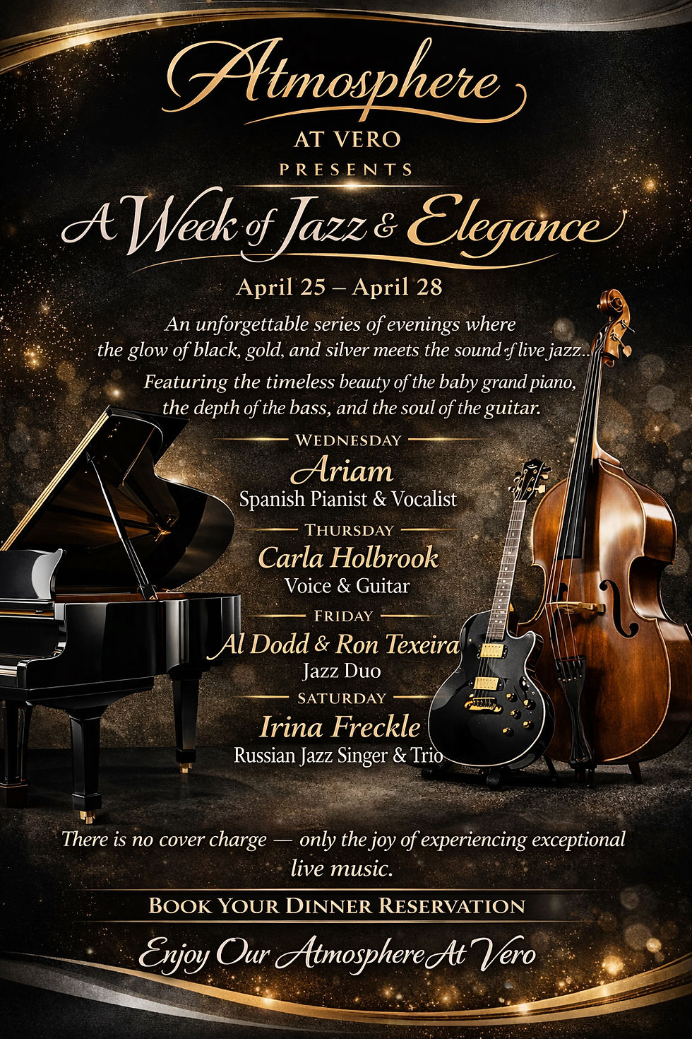 Jazz line up week of April 25 through April 28 