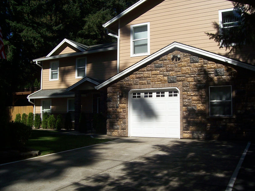 The front of the house