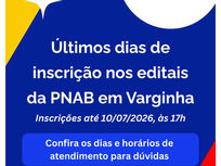 ÚLTIMOS DIAS PARA INSCRIÇÕES NOS EDITAIS DA LEI ALDIR BLANC EM VARGINHA