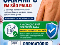 SURTO DE SARAMPO EM SP ACENDE ALERTA EM VARGINHA; PREFEITURA REFORÇA CAMPANHA DE VACINAÇÃO