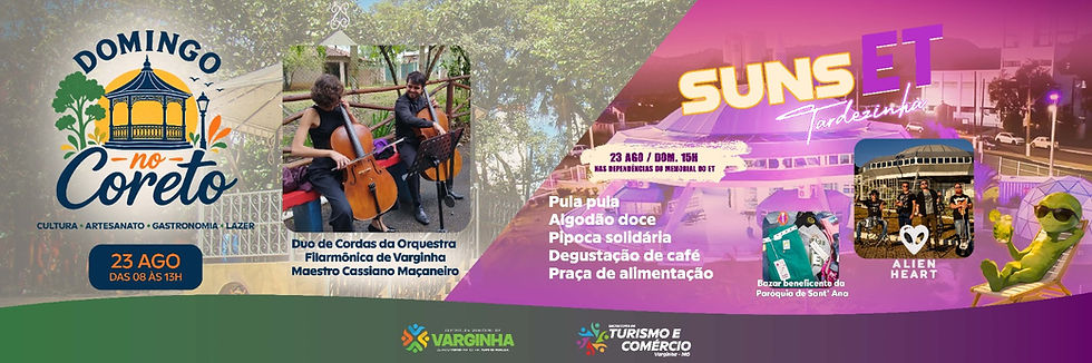 VARGINHA RECEBE PROGRAMAÇÃO ESPECIAL COM MÚSICA, LAZER E GASTRONOMIA NESTE DOMINGO