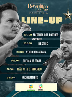 Prefeitura Municipal de Varginha convida para o Réveillon da Paz 2026