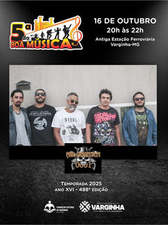 Milcontra 0001 Leva Clássicos do Rock ao "5ª da Boa Música" em Varginha