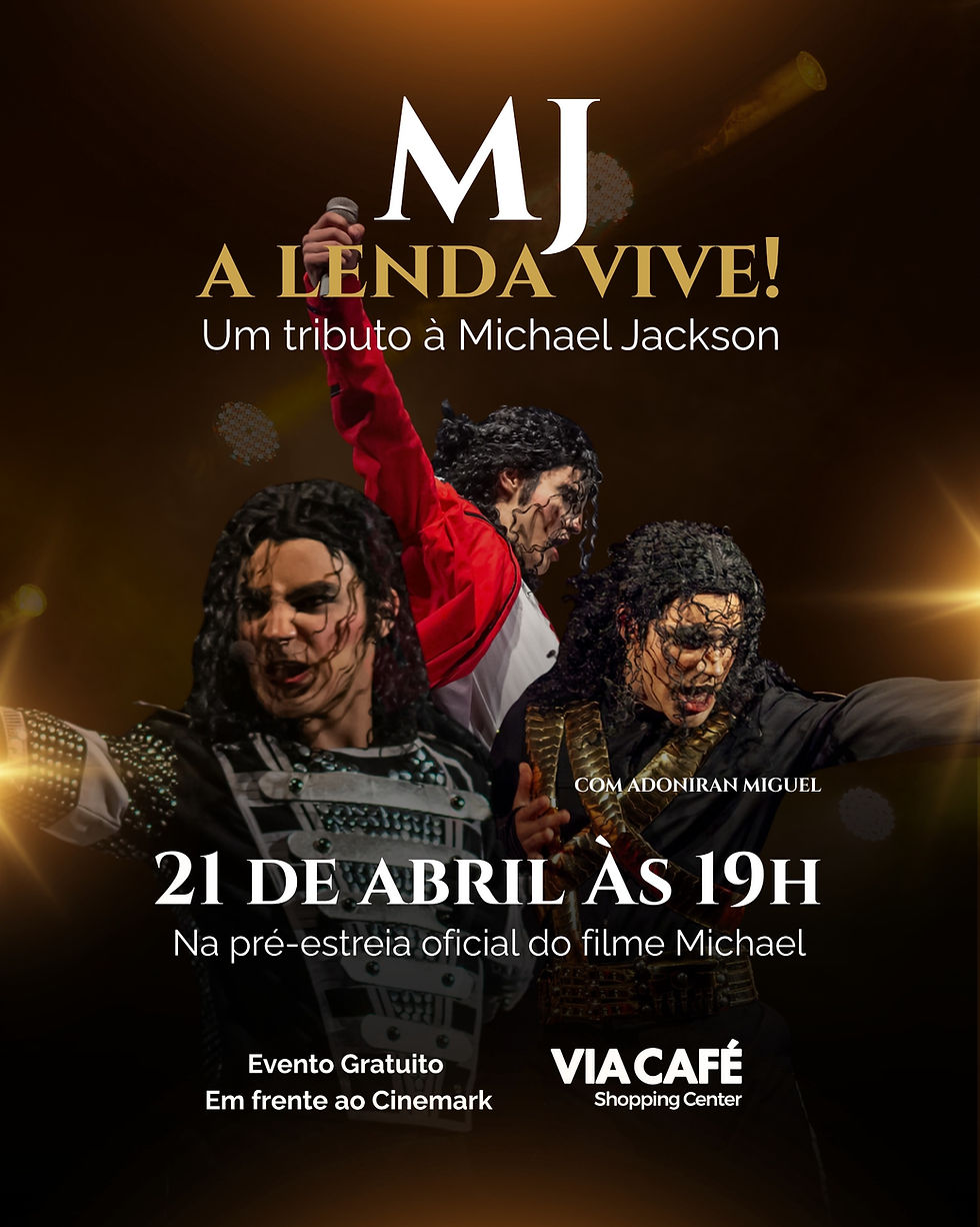 Tributo ao rei do pop marca pré-estreia do filme “Michael” no Via Café Shopping Center