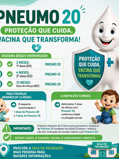 VARGINHA DISPONIBILIZA VACINA PNEUMO 20 PELO SUS E AMPLIA PROTEÇÃO CONTRA DOENÇAS GRAVES