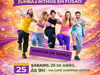 “AMIGOS DA DANÇA”: VARGINHA TERÁ AULÃO ESPECIAL DE ZUMBA NESTE SÁBADO (25)