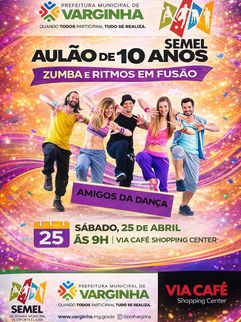 “AMIGOS DA DANÇA”: VARGINHA TERÁ AULÃO ESPECIAL DE ZUMBA NESTE SÁBADO (25)