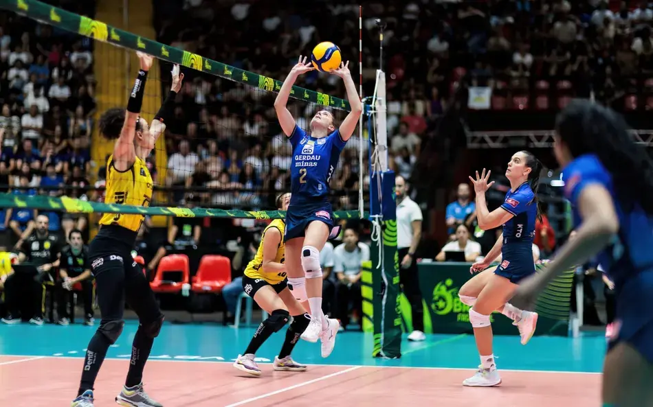 DENTIL PRAIA CLUBE ATROPELA O GERDAU MINAS E É O CAMPEÃO DA SUPERLIGA 2026 NO DUELO CONHECIDO COMO "PÃO DE QUEIJO" 