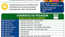 PREFEITURA DE VARGINHA CONVOCA FAMÍLIAS DO BOLSA FAMÍLIA PARA ACOMPANHAMENTO DE SAÚDE