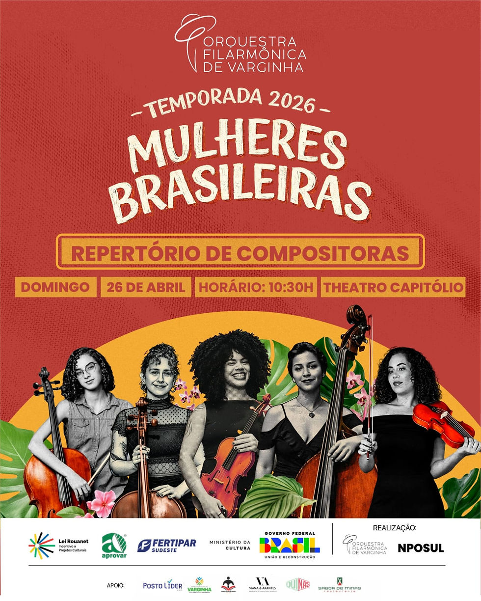 TRÊS ESTREIAS, UM SÓ PALCO: A MÚSICA BRASILEIRA QUE SE RENOVA EM VARGINHA