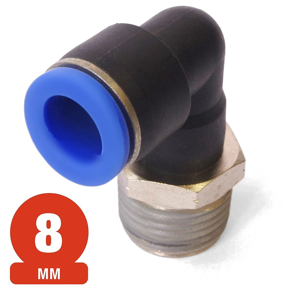 Miniatura: Codo Neumático con Rosca Macho 1/4" NPT 8 mm SPL 8-02 | Fittings y Llaverías