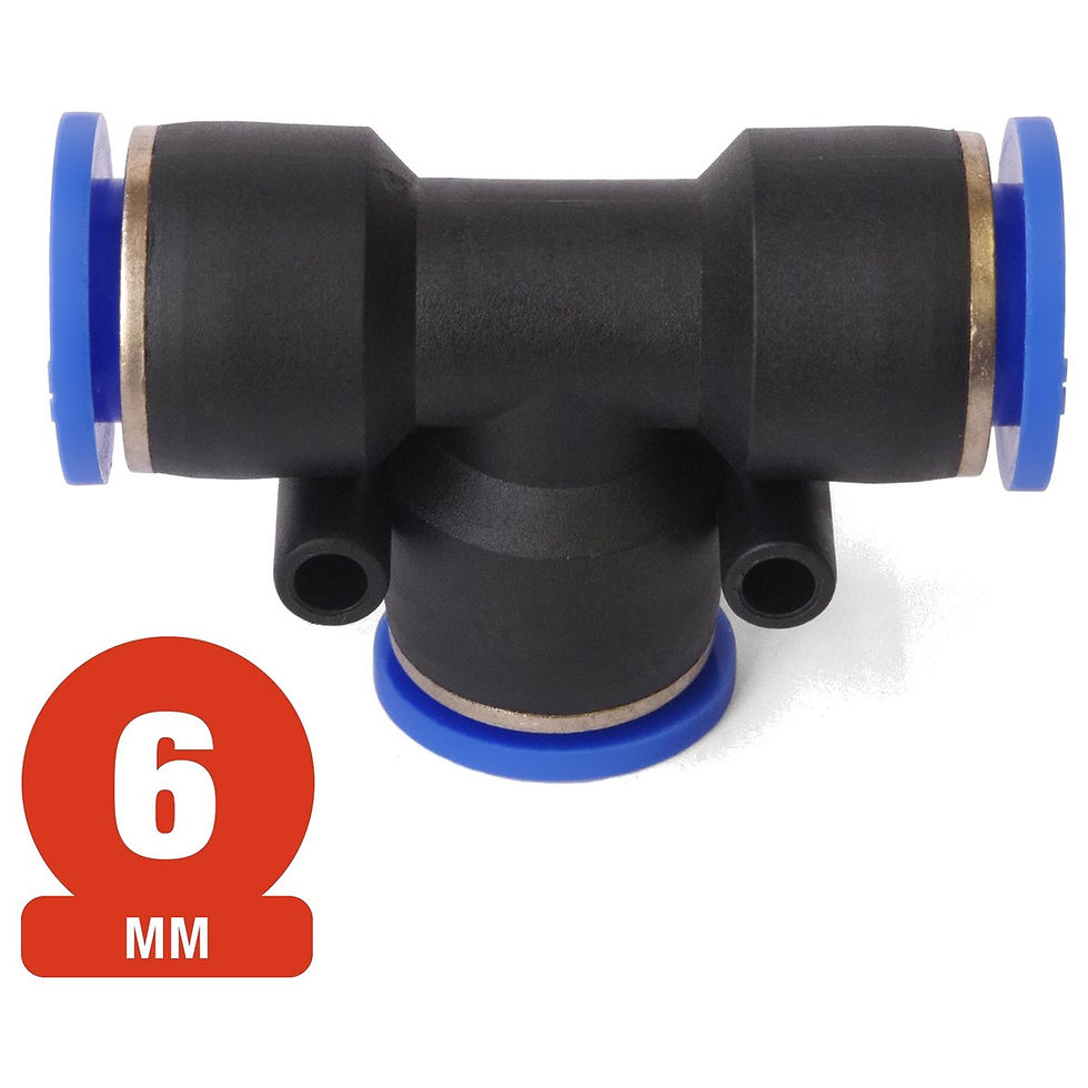 Miniatura: Tee Neumática de Conexión Rápida 6 mm SPE-6 | Fittings y Llaverías