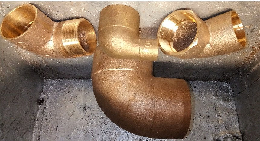 Codo So So 2 1/2" x 2" Bronce | Fittings y Llaverías