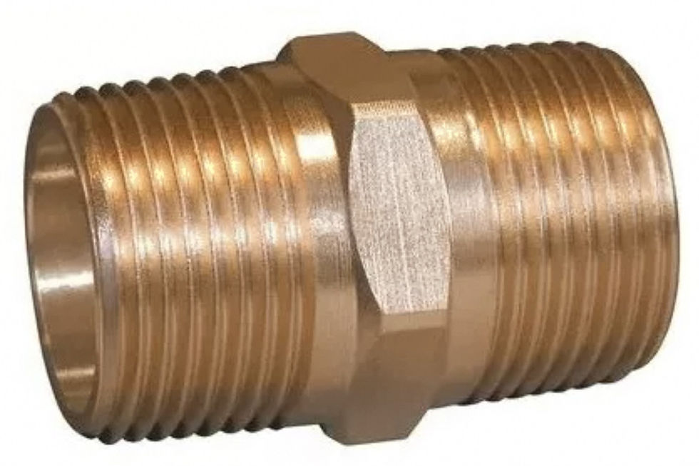 Niple He Hi 1 1/2" x 1 1/4" Bronce | Fittings y Llaverías