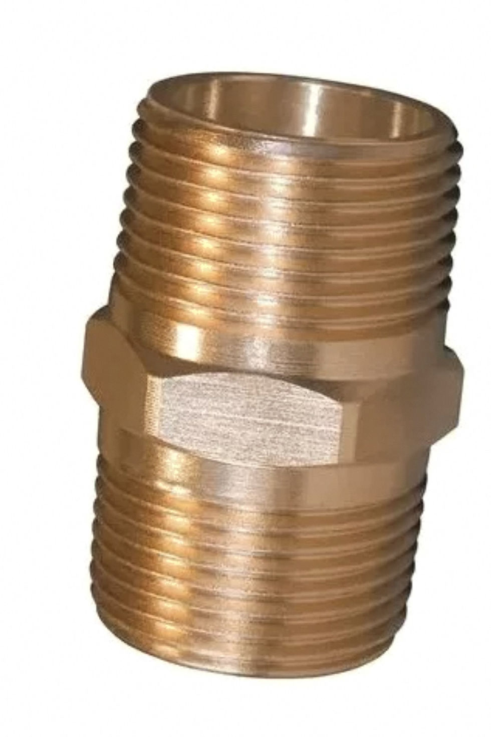 Miniatura: Fitting de bronce niple 1/2" para agua potable y gasfitería