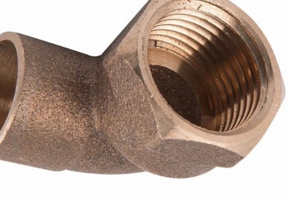 Miniatura: Accesorio angular de bronce 3/4", conexión hembra x hembra