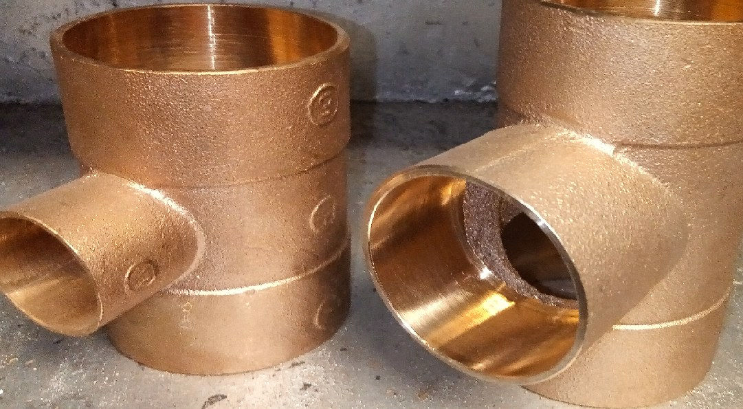 Tee So So Hi 1/2" Bronce | Fittings y Llaverías