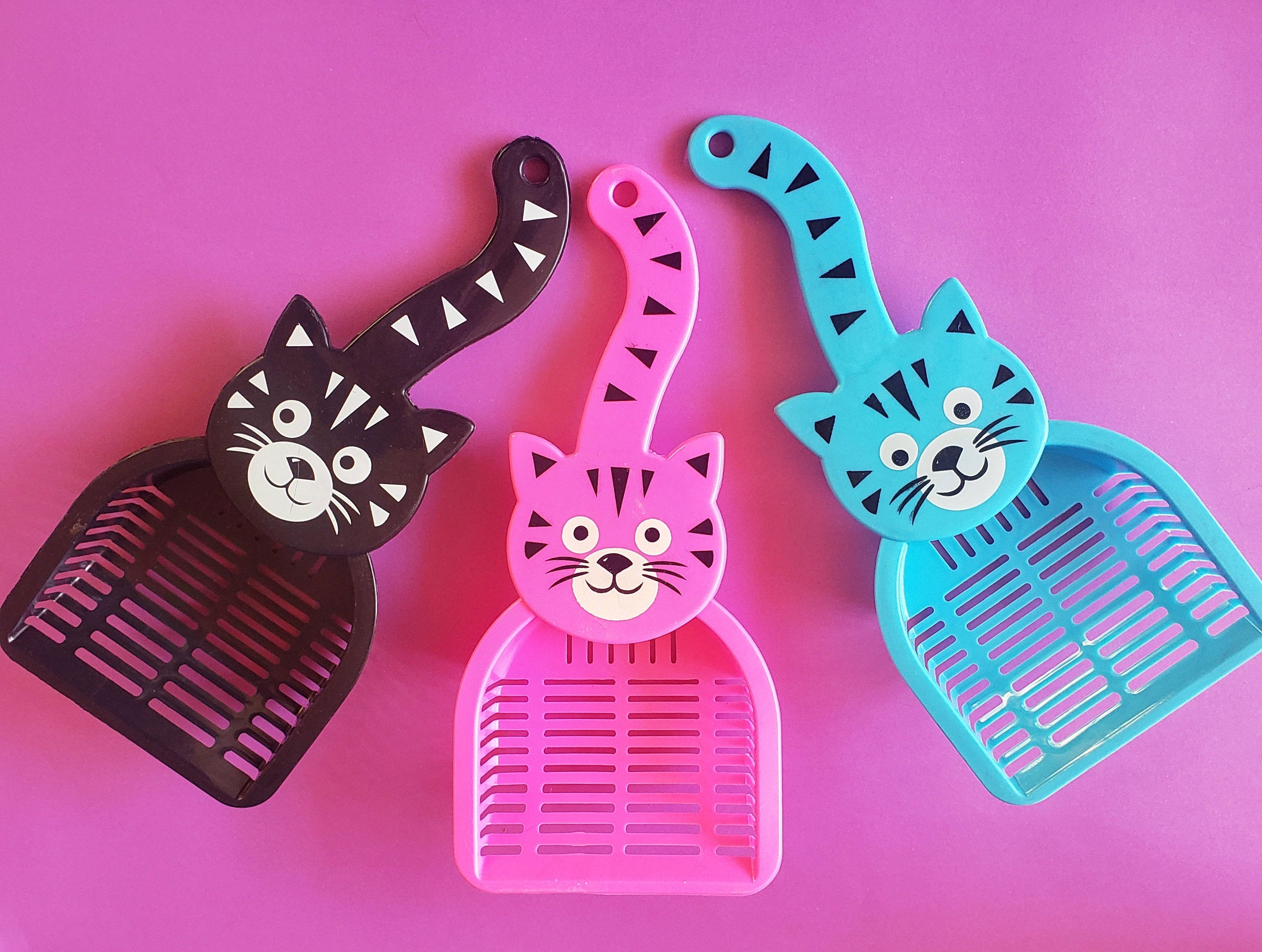 Palitas para arenero forma de gato 