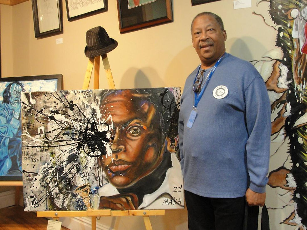 Don Neal with Miles artwork
