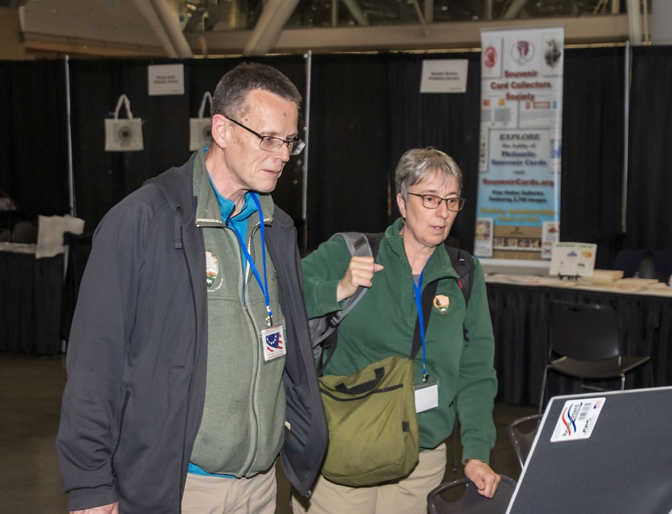 Two attendees at ESPER table
