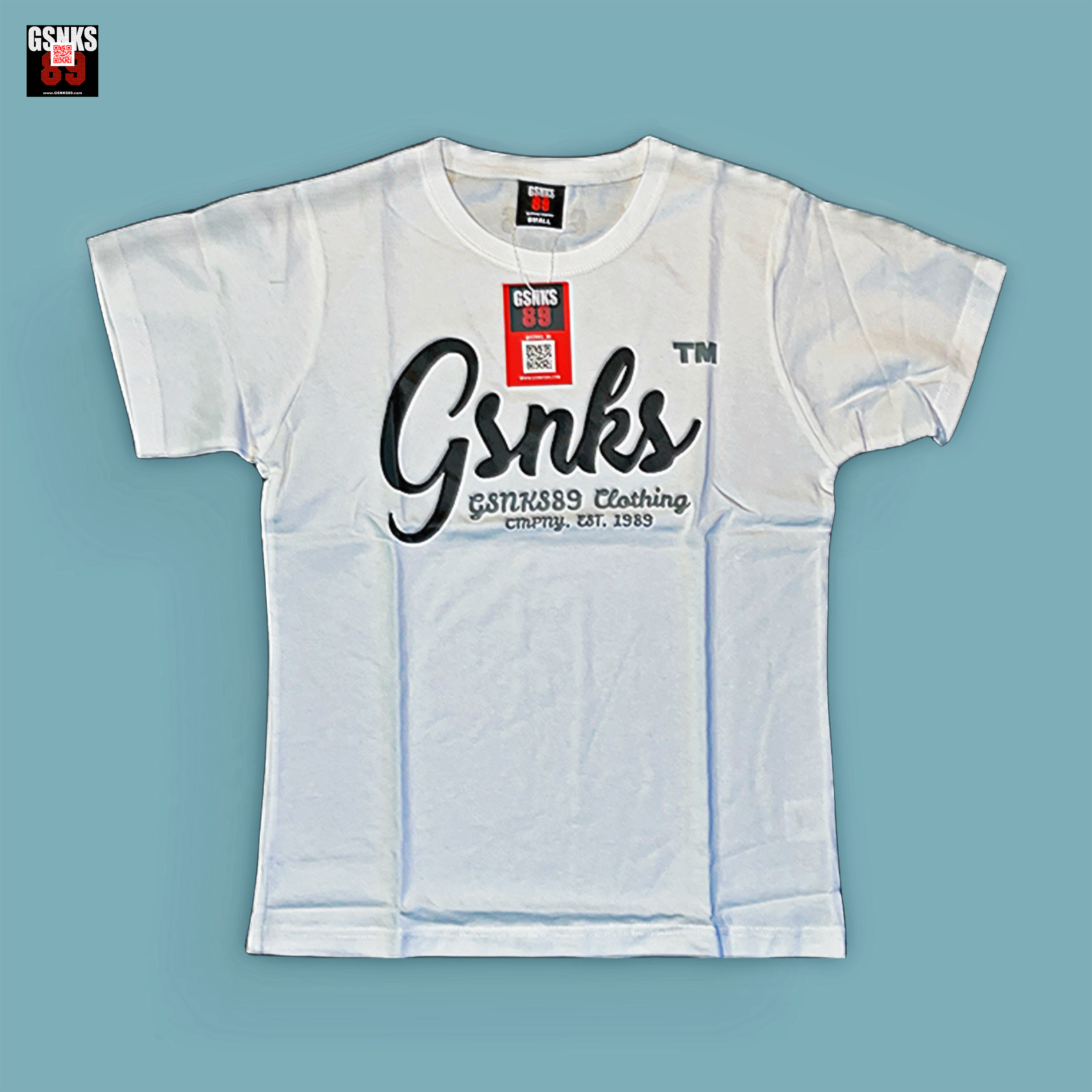 IN-LINE Tee (WHITE/GREY)