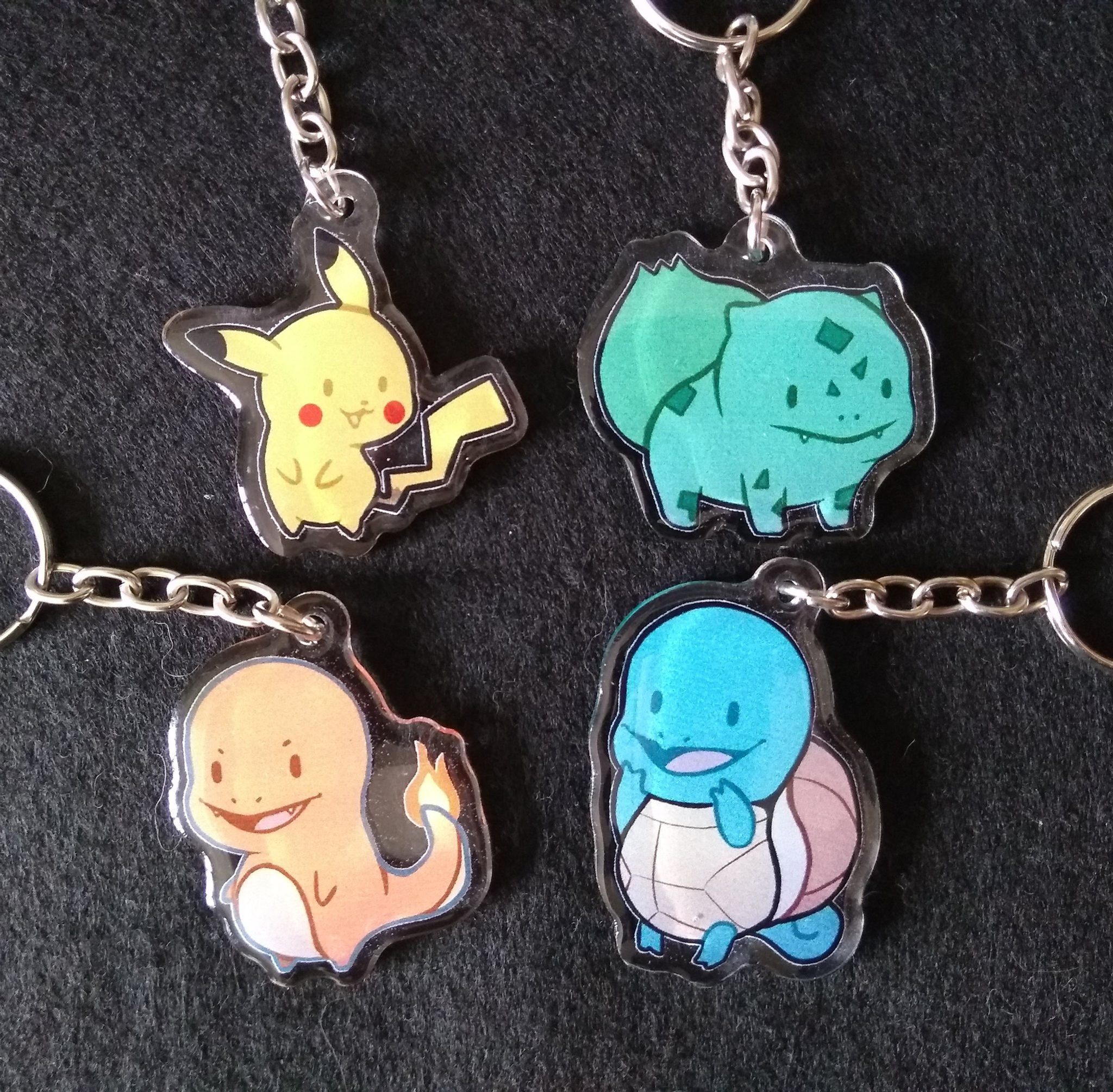 Pokémon chaveiros de acrílico