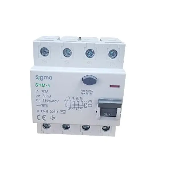 Sigma 4x63a 30ma Kaçak Akim Rölesi̇ (5li̇) Si̇gma