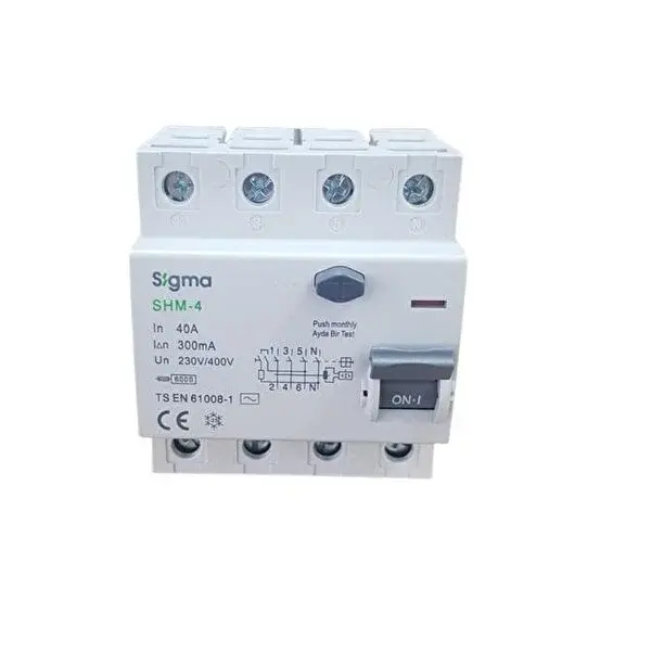 Sigma 4x40a 300ma Kaçak Akim Rölesi̇ (5li̇) Si̇gma