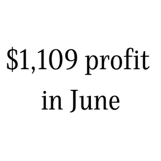 $1,109 profit in June