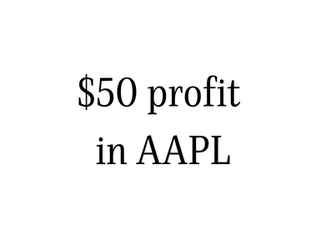 $50 profit in AAPL