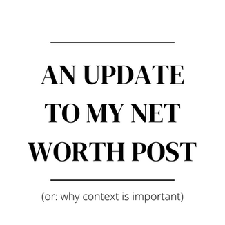 An update to my net worth post