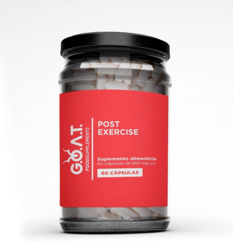 Post Exercise - Suplemento Alimenticio para Recuperación (60 cápsulas, 500 mg)