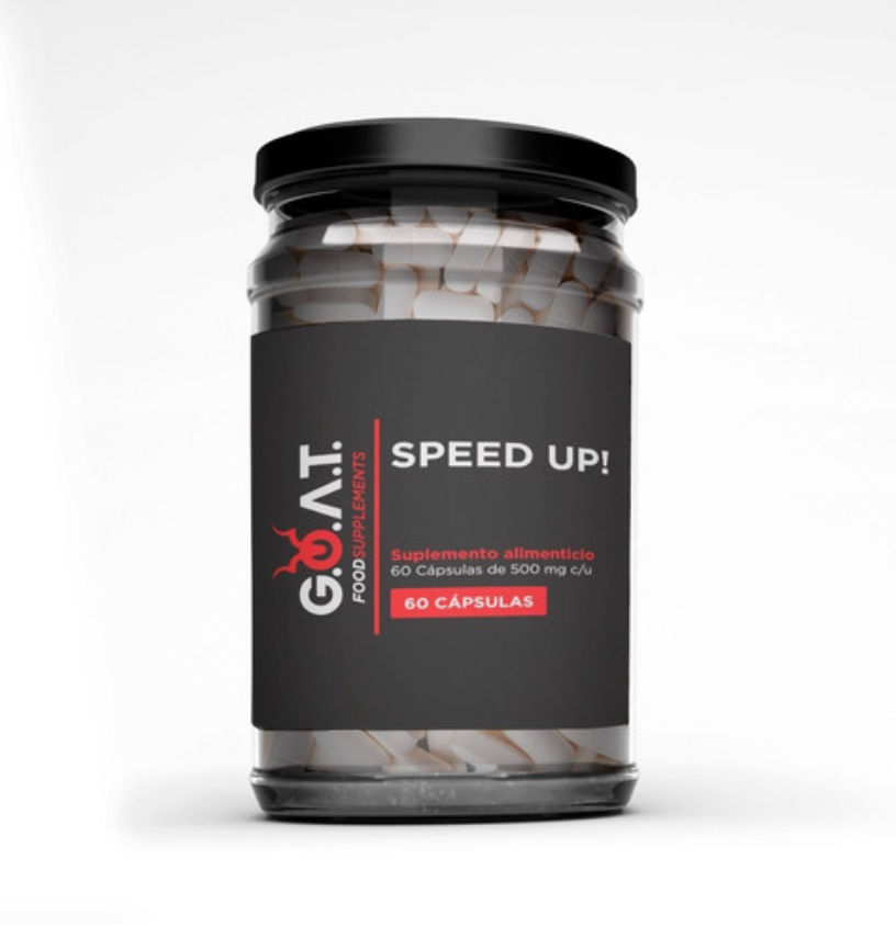 Speed Up! - Suplemento Alimenticio Energizante (60 cápsulas, 500 mg)