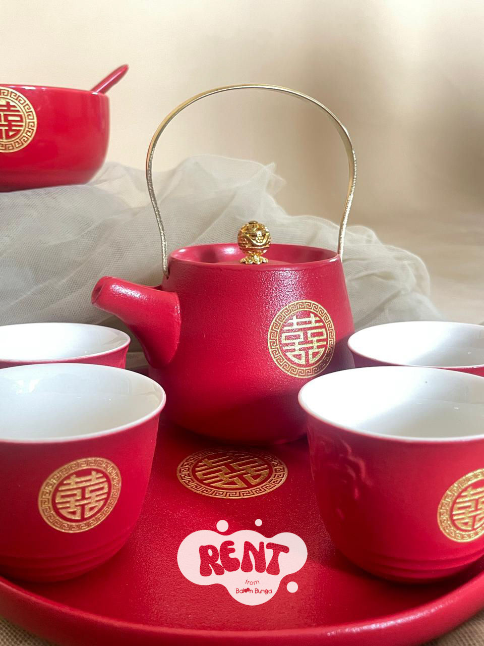 Thumbnail: Mangkok Cangkir Teko Temon (Rent)