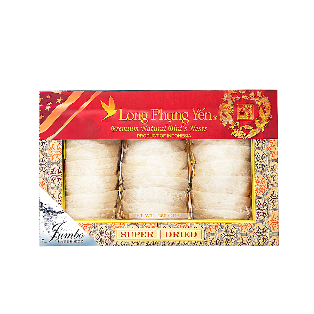 DRIED SUPER Long Phụng Yến Nests (250g)