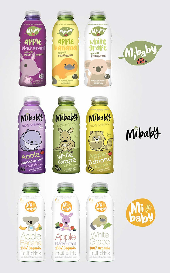 Kids Drink concept designs by Vicky Faulkner Design