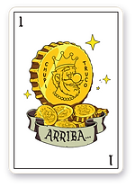 Carta de truco: ancho de oro