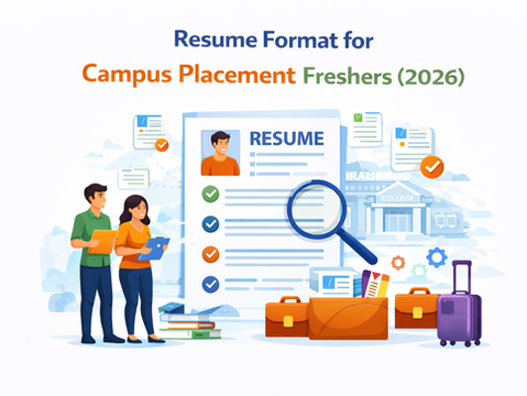 Resume Format for Campus Placement Freshers 2026